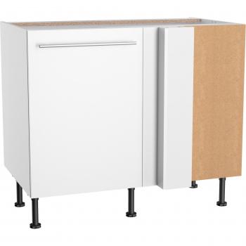 Eckschrank OptiFit “Bern2” – weiß, 100 cm x 65 cm, 1 Tür, 1 Regal