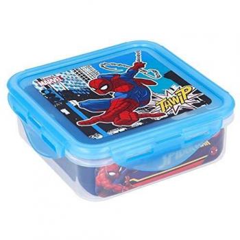 Recipiente Cuadrado Spiderman Marvel 500 ml