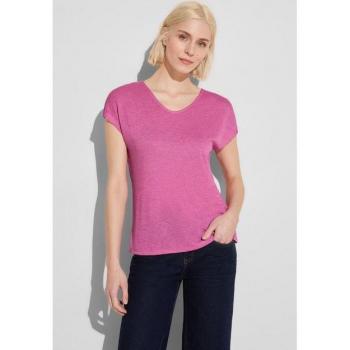 Street One Casual Rosa Damen T-Shirt, Hüftlang, 46