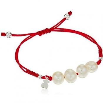 Pulsera ajustable de nailon con perlas de agua dulce de Tous