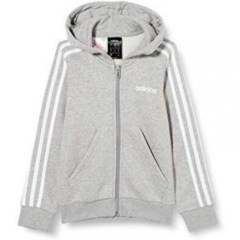 Adidas Girls' Yg E 3s Fz Hd Sweatshirt, Brgrin/White, size 128