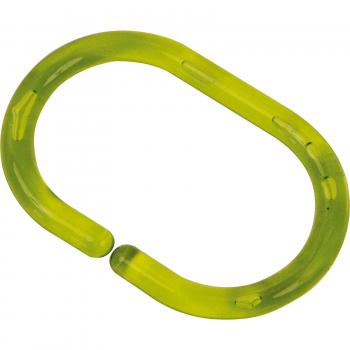 Kit de 12 anneaux de douche PS vert translucide – Design
