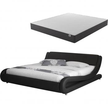 Cama de Matrimonio Alessia con Cabecero y Colchón