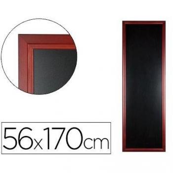Pizarra Negra Liderpapel Mural de Madera con Superficie para Rotuladores Tipo Tiza 56X170Cm