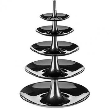 Koziol Babell Etagere, Kunststoff, schwarz/grau, 53 cm hoch