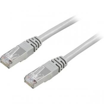Deltaco Cat5e FTP Netzwerkkabel 1m, 100MHz, Grau