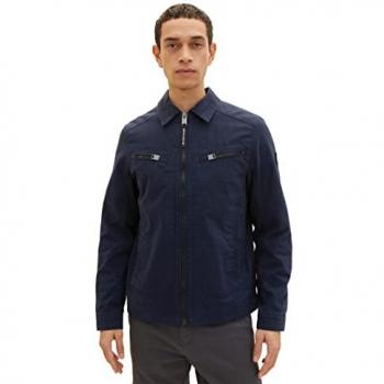 TOM TAILOR Logo-Jacke in Blau