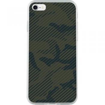 Coque souple transparente 3D Stripe Kaki pour iPhone 6 Plus/6S Plus