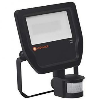 Proyector floodlight negro 20W 3000K con sensor Philips