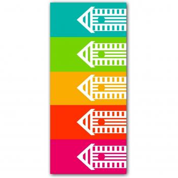 Dyckhoff Strandtuch in Regenbogenfarben – 180 cm × 70 cm (Baumwolle)