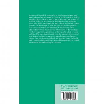 Ingles otros  human biology and social inequality hb  cambridge
