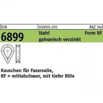 DIN 6899 Kauschen für Faserseile BF 3,5 galvanisch verzinkt