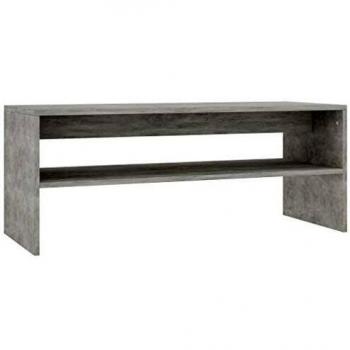 VidaXL Qualité Table basse Gris cement 100 x 40 x 40 cm Aggloméré