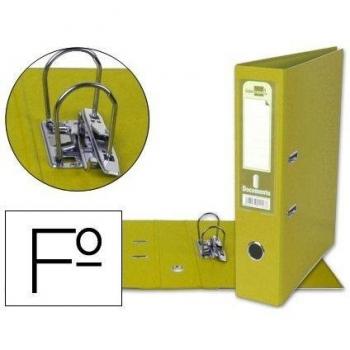 Archivador Palanca Liderpapel Folio 75 mm Amarillo