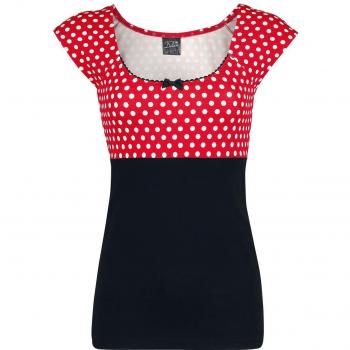 T-Shirt à Manches Courtes Pussy Deluxe Rouge à Pois