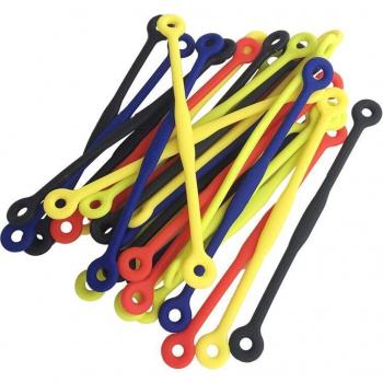 Protecteurs de vibration amusants pour raquette de tennis, couleur mélangée, 15 pièces/lot POWERTI