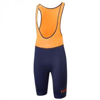 Sportliche kurze Trägerhose Le Col II Blau Navy Orange