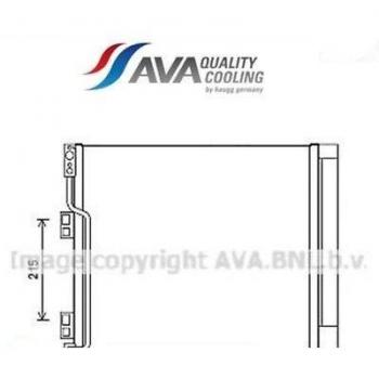 Condensatore refrigerante AVA DN5355D per unità di aria condizionata