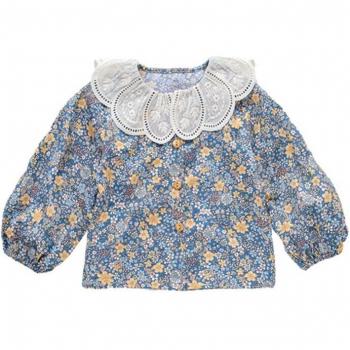 Kids' Floral T-Shirt with Embroidered Details
