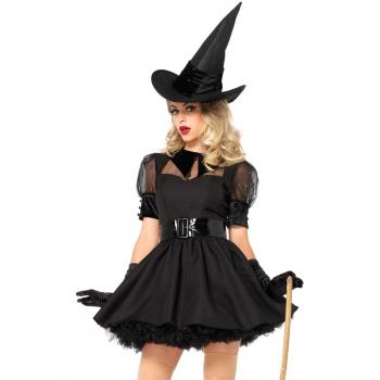 Leg Avenue 85238 – „Mystische Hexe“ Kostüm, erwachsene Größe L, schwarz