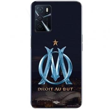Coque Oppo A16s Maniacase OM logo bleu et doré