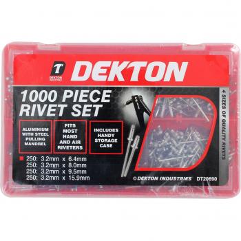 Black & Red DEKTON Rivet Bundle – 1000 Units
