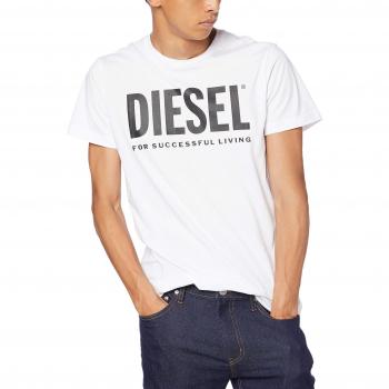 Weißes Diesel T-Diego Herren-T-Shirt Größe M