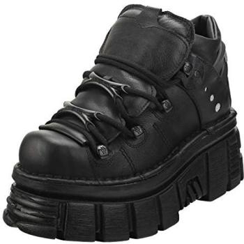 Punk Gothic Biker Boot – Unisex, 106N‑S52, Size 6