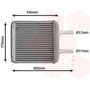 Permutador de calor para aquecimento VAN WEZEL 82006216