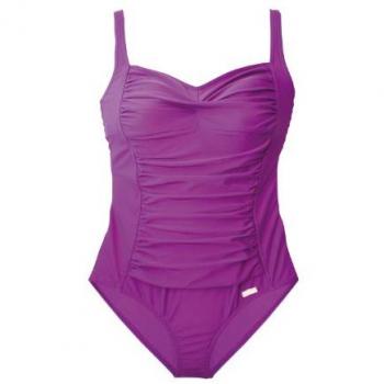 LASCANA Badeanzug für Damen, Größe 48, Cup D, unifarben fuchsia