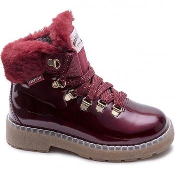 Pablosky Botines Redondo de Piel Niña Rojo 38