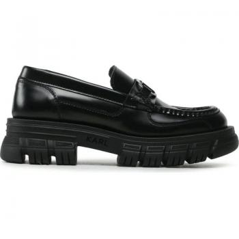 Mocassim Preto com Detalhe KL Bit Trim
