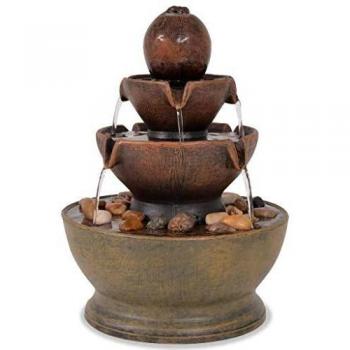 Fontana Decorativa da Interno con Luce a LED in Poliresina