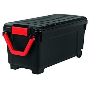 Iris Ohyama Boite de Rangement Bricolage-Store It All SIA-1000-170 L, Noir et Rouge