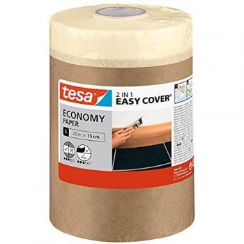 Tesa Easy Cover ECONOMY Abdeckpapier mit Klebeband