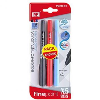 Bolígrafos de Aguja Premium, Tinta Líquida, 3 Unidades