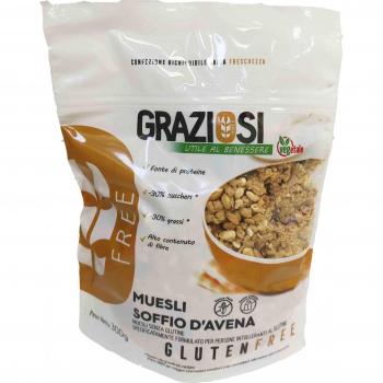 Muesli Feuilles Avoine Sans Gluten Graziosi 300g