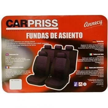 Set Completo Annecy: 11 Fundas para Asientos en Negro y Blanco