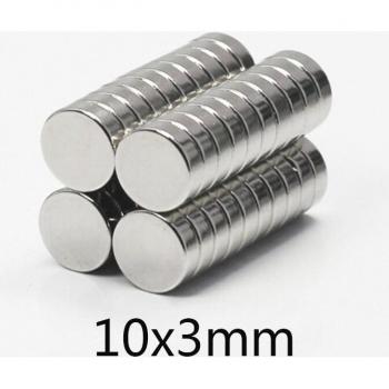10x3 mm Neodymium Round Magnets (20 pcs)