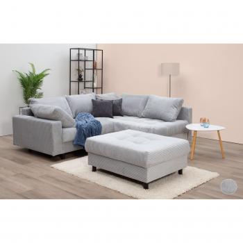 Ecksofa Toni L‑Form inkl. Hocker & 2 Zierkissen – Home Affaire Topseller