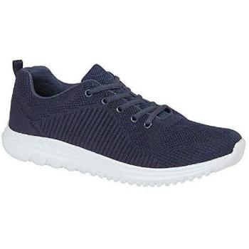 Men's Navy Memory Foam Deck Shoes UK 7