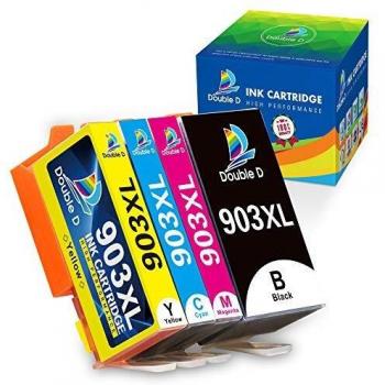DOUBLE D 903XL Ensemble de cartouches d'encre pour HP Officejet Pro 6950