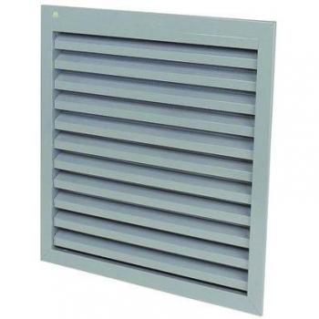 Grille murale Renson 200 x 200 mm en aluminium gris