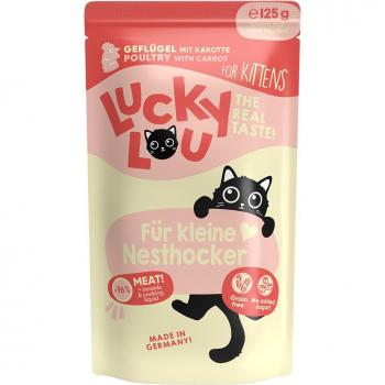 Cibo Umido Lucky Lou Junior 125 g – Pollame (Made in Germany)