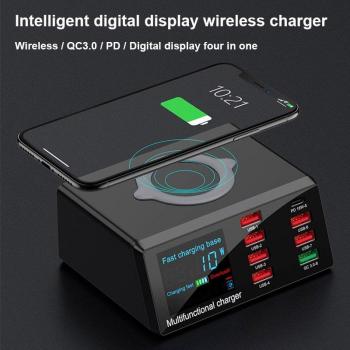 Smart 8-Port USB Charger with Fast Charging for Samsung and Huawei