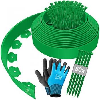 Bordure de tonte Kesser avec piquets et gants
