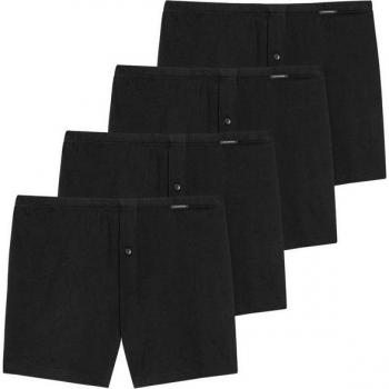 Herrenboxer „Schiesser“ – 4‑Pack in Schwarz, Größe XXL