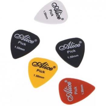 Guitar Bundle 5 Stück – Elektrische und Akustische Bass-Gitarren mit Plectrum, farblich variabel