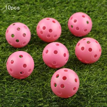 Gohantee 10Pcs Plastic Golf Balls for Practice