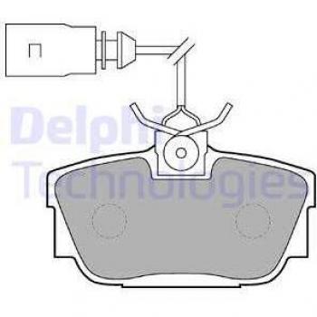 Plaquettes de frein DELPHI LP1541 pour frein à disque